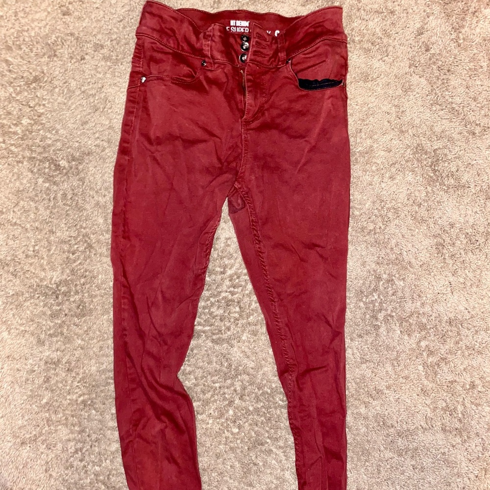 Hot Topic Red Skinny Jeggings - GREAT CONDITION